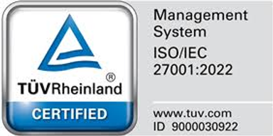 ISO/IEC 27001:2022 certification mark