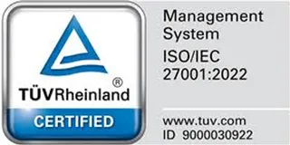 ISO/IEC 27001:2022 certification mark
